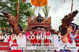 Hội làng cổ Hùng Lô: Độc đáo lễ rước kiệu truyền thống sau 10 năm gián đoạn