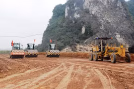 12 dự án cao tốc Bắc-Nam giai đoạn 2021-2025 sẽ được khởi công đúng ngày 1/1/2023. (Ảnh: Việt Hùng/Vietnam+)