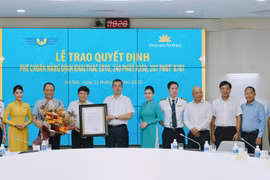 Vietnam Airlines là hãng bay Việt đầu tiên đạt khai thác tầm bay mở rộng trên 180 phút. (Ảnh: CTV/Vietnam+)