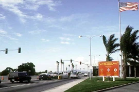 Cổng chính vào căn cứ Camp Pendleton. (Nguồn: Wikipedia)