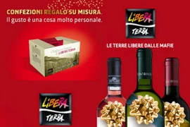 Một sản phẩm của Libera Terra được quảng cáo bán trên trang web của tổ chức chống mafia này. (Nguồn: libera.it)