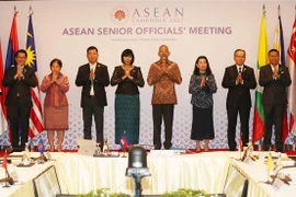Trưởng SOM các nước ASEAN tại Hội nghị. (Ảnh: TTXVN phát)