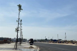 Một tuyến đường trong Khu tái định cư Lộc An - Bình Sơn. (Ảnh: Công Phong/TTXVN)