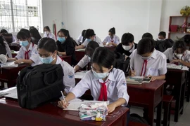 Học sinh Kiên Giang. (Ảnh minh họa: Hồng Đạt/TTXVN)