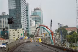 Dự án cầu Thủ Thiêm 2. (Ảnh minh họa: Tiến Lực/TTXVN)