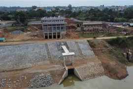 Công trình thủy lợi ở Hà Nội. (Ảnh minh họa: Vũ Sinh/TTXVN)