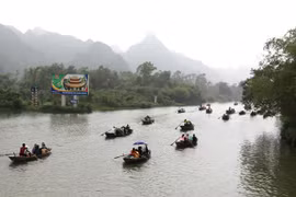 Lễ hội chùa Hương năm 2021. (Ảnh: Thành Đạt/TTXVN)