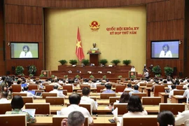 Quang cảnh một phiên họp trong Kỳ họp thứ 5. (Ảnh: Doãn Tấn/TTXVN)