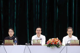 Chủ tịch nước Võ Văn Thưởng dự Hội nghị tiếp xúc cử tri thành phố Đà Nẵng. (Ảnh: Thống Nhất/TTXVN)