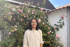 Đạo diễn Phạm Thiên Ân. (Ảnh: Thu Hà/TTXVN)