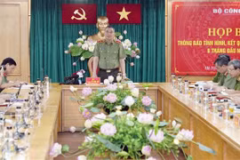 Quang cảnh buổi họp báo. (Ảnh: Phạm Kiên/TTXVN)