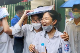 Thí sinh dự thi tốt nghiệp trung học phổ thông năm 2022. (Ảnh: TTXVN)