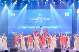 Tiết mục tham gia vòng thi khu vực phía Bắc. (Ảnh: PV/Vietnam+)