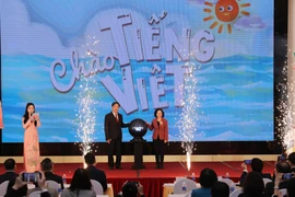 Ban tổ chức ra mắt chương trình Chào tiếng Việt. (Ảnh: PV)