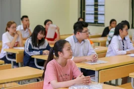 Thí sinh dự thi Tốt nghiệp Trung học phổ thông. (Ảnh: PV/Vietnam+)