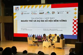 Ban tổ chức họp báo phát động cuộc thi. (Ảnh: PV/Vietnam+)