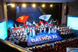 Phiên trọng thể Đại hội Đại biểu toàn quốc Hội Sinh viên Việt Nam. (Ảnh: PV/Vietnam+)