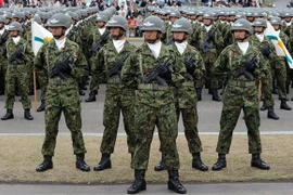 Binh sỹ thuộc GSDF. (Ảnh: AFP/TTXVN)