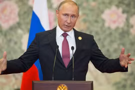 Tổng thống Nga Vladimir Putin tại Hội nghị SCO. (nguồn: AP)