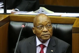Ông Jacob Zuma khi còn giữ chức Tổng thống Nam Phi tại một cuộc họp ở Cape Town ngày 9/2/2017. (Nguồn: AFP/TTXVN)