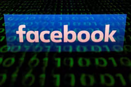 Biểu tượng Facebook. (Ảnh: AFP/TTXVN)