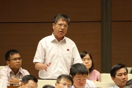 Đại biểu Quốc hội tỉnh Thừa Thiên-Huế Bùi Đức Hạnh phát biểu. (Ảnh: Phương Hoa/TTXVN)