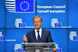 Chủ tịch Hội đồng châu Âu Donald Tusk. (Ảnh: AFP/TTXVN)