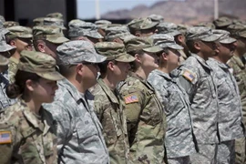 Lực lượng Quốc phòng bang Arizona tại Phoenix (Mỹ) tháng 4/2018. (Ảnh: AFP/TTXVN)