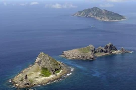 Quần đảo tranh chấp mà Nhật Bản gọi là Senkaku còn Trung Quốc gọi là Điếu Ngư. (Nguồn: Kyodo/TTXVN)