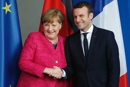 Thủ tướng Merkel và Tổng thống Pháp Emmanuel Macron. (Nguồn: AFP)