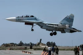 Máy bay cất cánh từ căn cứ không quân Hmeimim của Nga ở Syria. (Ảnh minh họa. Sputnik/TTXVN)