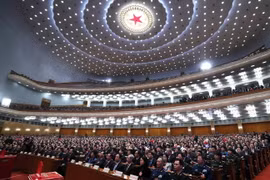 Kỳ họp thứ nhất Quốc hội Trung Quốc khóa XIII. (Nguồn: THX/TTXVN)
