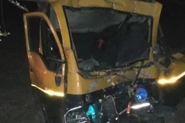 Hiện trường vụ tai nạn giao thông tại Maharashtra, Ấn Độ ngày 8/12/2018. (Ảnh: News18/TTXVN)