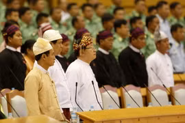Một phiên họp Quốc hội ở Nay Pyi Taw. (Nguồn: THX/TTXVN)