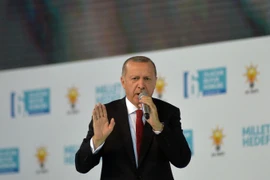 Tổng thống Thổ Nhĩ Kỳ Recep Tayyip Erdogan. (Ảnh: THX/TTXVN)