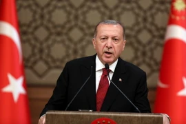 Tổng thống Thổ Nhĩ Kỳ Recep Tayyip Erdogan. (Nguồn: AFP/TTXVN)