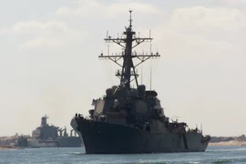 Tàu khu trục Mỹ. (Nguồn: AFP/TTXVN)