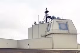 Hệ thống lá chắn tên lửa đặt trên mặt đất (Aegis Ashore). (Ảnh: Kyodo/TTXVN)