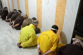 Các phần tử Hồi giáo cực đoan bị tuyên án tử hình tại Nasiriyah, Iraq ngày 29/6. (Nguồn: AFP/TTXVN)