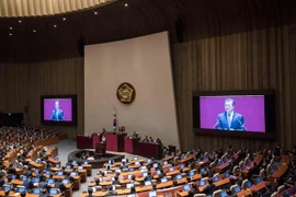 Toàn cảnh một phiên họp Quốc hội Hàn Quốc. (Nguồn: AFP/TTXVN)