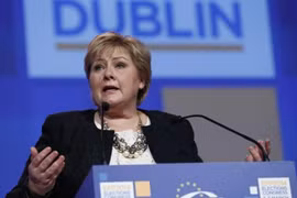 Thủ tướng Na Uy Erna Solberg. (Nguồn: Reuters)
