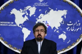 Người phát ngôn Bộ Ngoại giao Iran Bahram Ghasemi trong một cuộc họp báo tại Tehran. (Ảnh: AFP/TTXVN)
