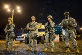 Lực lượng vệ binh quốc gia Mỹ. (Nguồn: AFP/TTXVN)