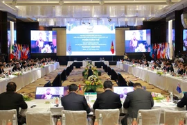 Phiên họp toàn thể 1 của Hội nghị thường niên lần thứ 26 Diễn đàn nghị viện châu Á-Thái Bình Dương. (Ảnh: An Đăng/TTXVN)