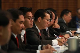 Các đại biểu tham dự phiên hội nghị chống khủng bố thuộc Hội nghị cao cấp đặc biệt ASEAN-Australia, tổ chức ngày 17/3 ở thành phố Sydney. (Nguồn: TTXVN)