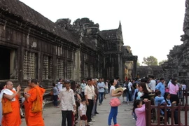 Khách du lịch tại Campuchia. (Nguồn: Minh Hưng/TTXVN)