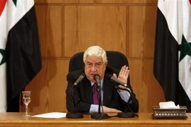 Ngoại trưởng Syria Walid Muallem. (Ảnh: AFP/TTXVN)