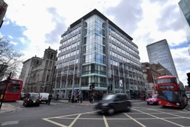 Trụ sở Công ty phân tích dữ liệu Cambridge Analytica ở London (Anh) ngày 20/3. (Nguồn: THX/TTXVN)