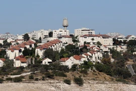 Khu nhà định cư Qedar của Israel ở Bờ Tây, ngày 26/10/2017. (Nguồn: AFP/TTXVN)