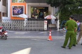 Hiện trường nơi xảy ra vụ việc. (Ảnh: Nguyễn Văn Việt/TTXVN )